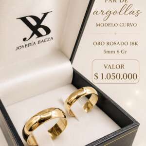 Par de Argollas Curvo