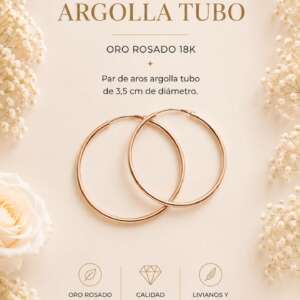Aros argolla tubo