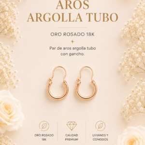 Aros argolla tubo