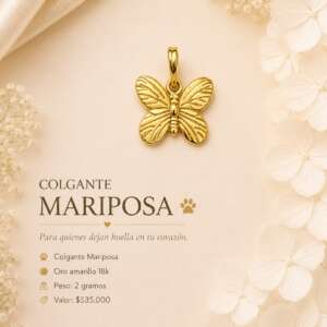 Colgante mariposa