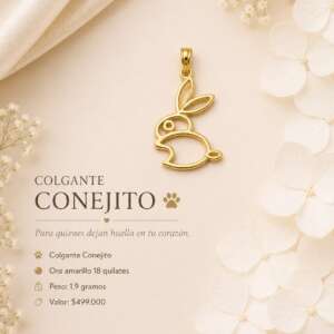Colgante conejito