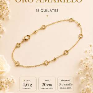 Pulsera 18 quilates