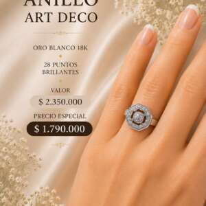 Anillo art deco