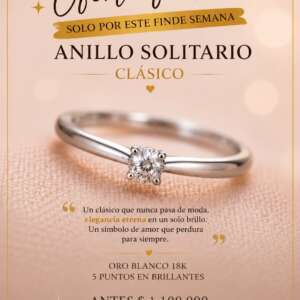Anillo solitario