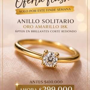 Anillo oro amarillo