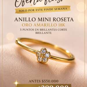 Anillo mini roseta