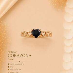 Anillo Solitario Onix