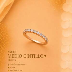 Anillo Medio Cintillo