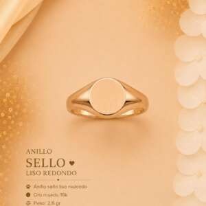 Anillo Sello Liso Redondo