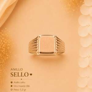 Anillo Sello 18k